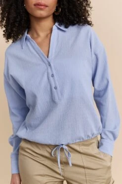 Shirt With Drawstring