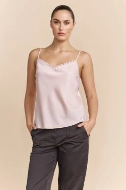 Sleeveless Top With Frills
