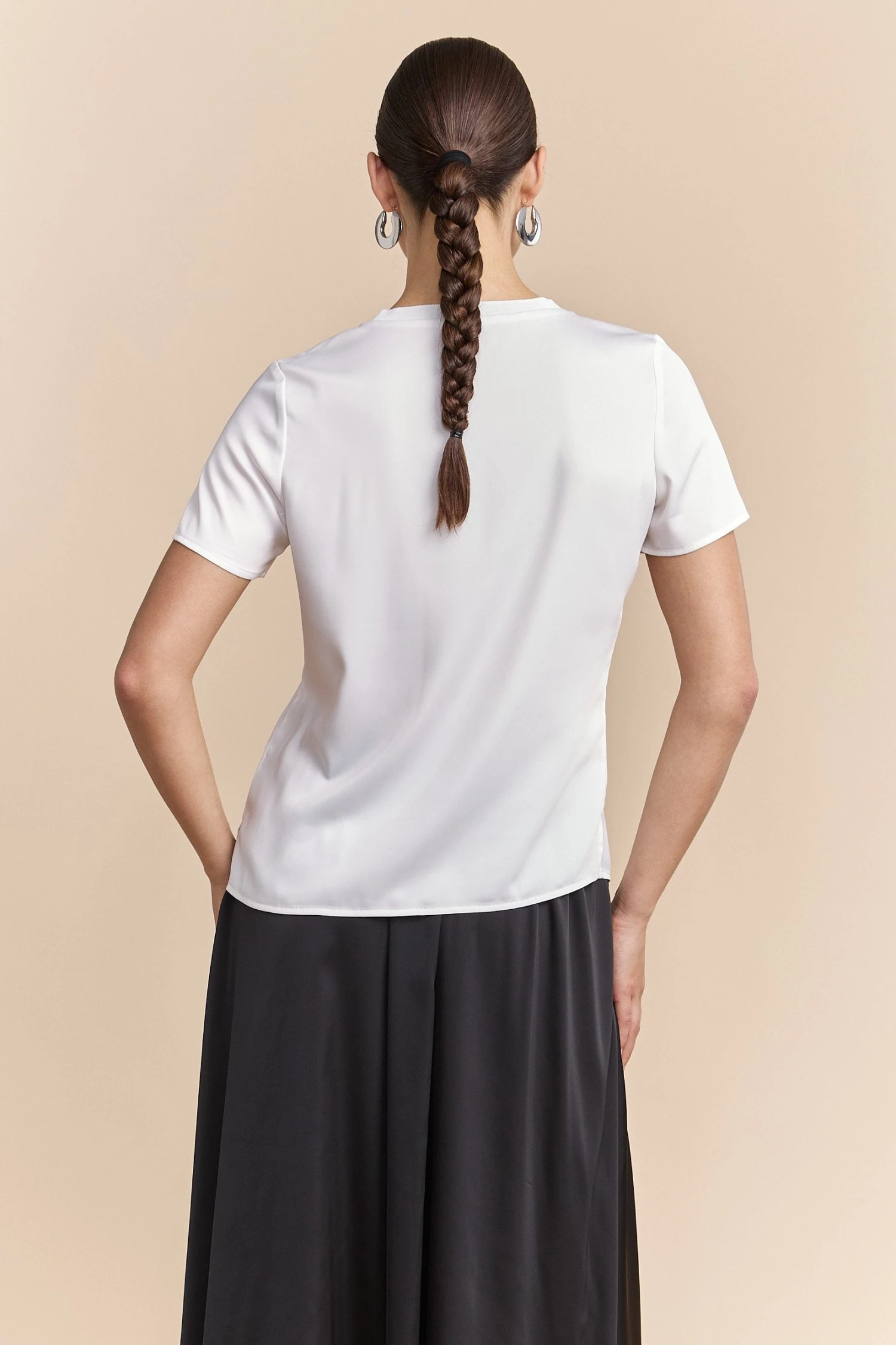 Satin Short Sleeves Top - Image 8