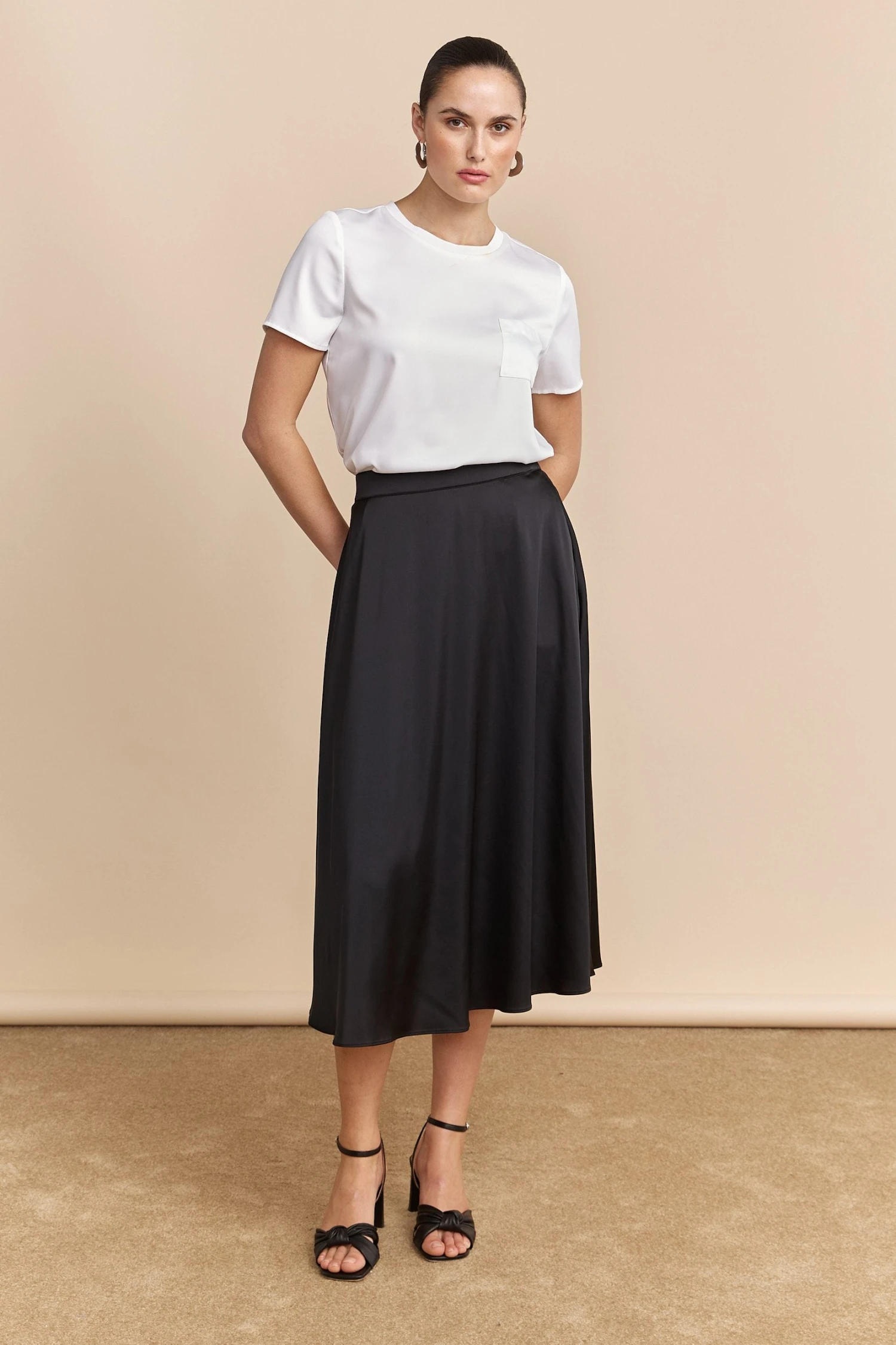 Satin Short Sleeves Top - Image 9