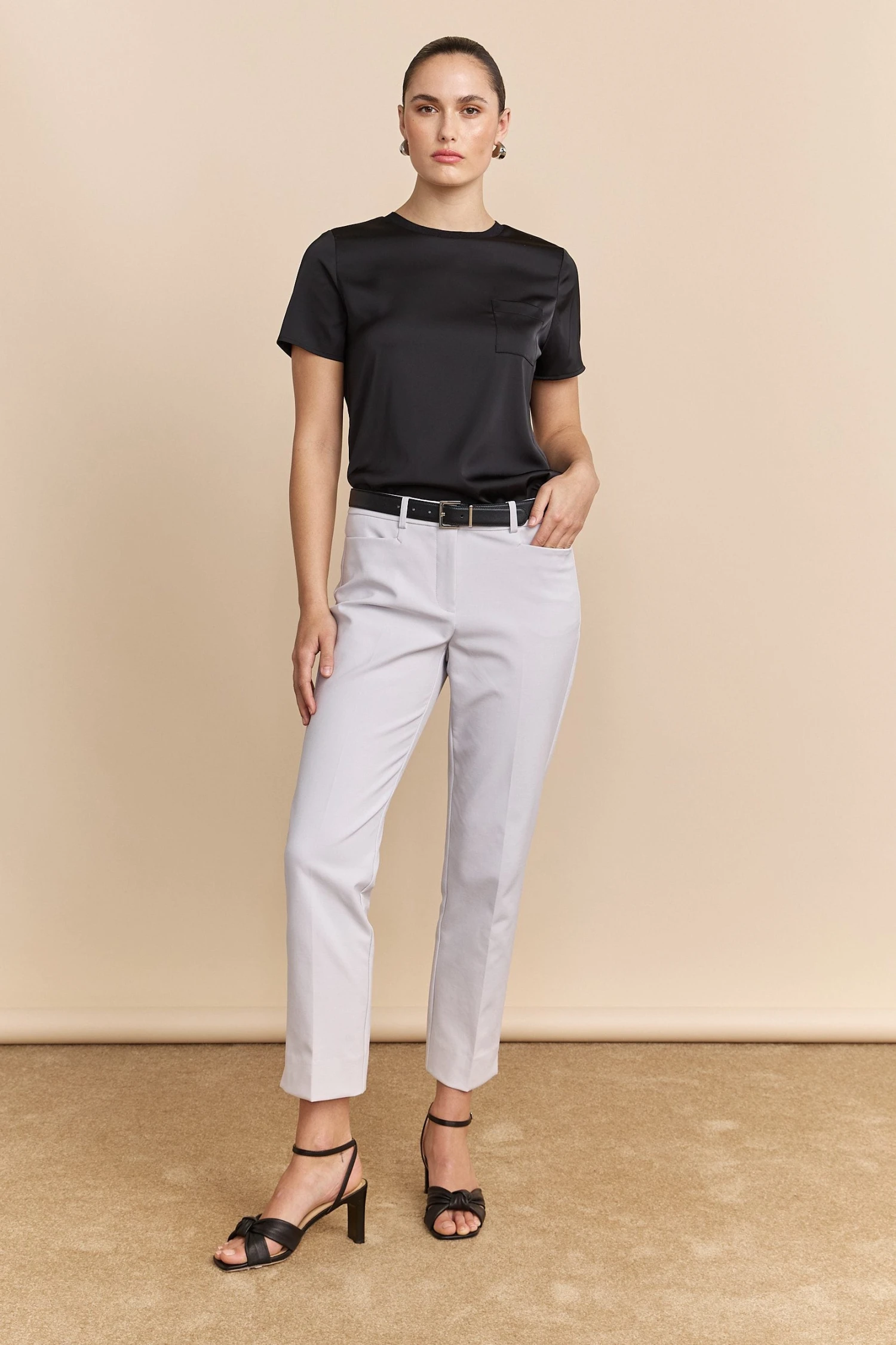 Satin Short Sleeves Top - Image 7