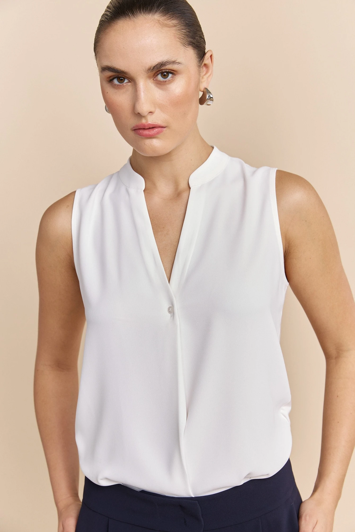 Jersey Back Sleeveless Top