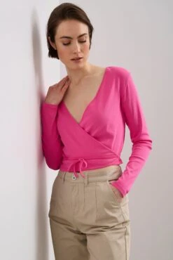 Long Sleeve Wrap Top