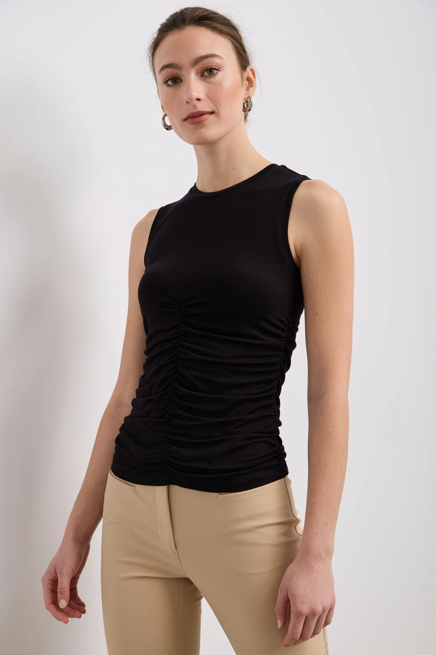Ruched Sleeveless Top - Image 2
