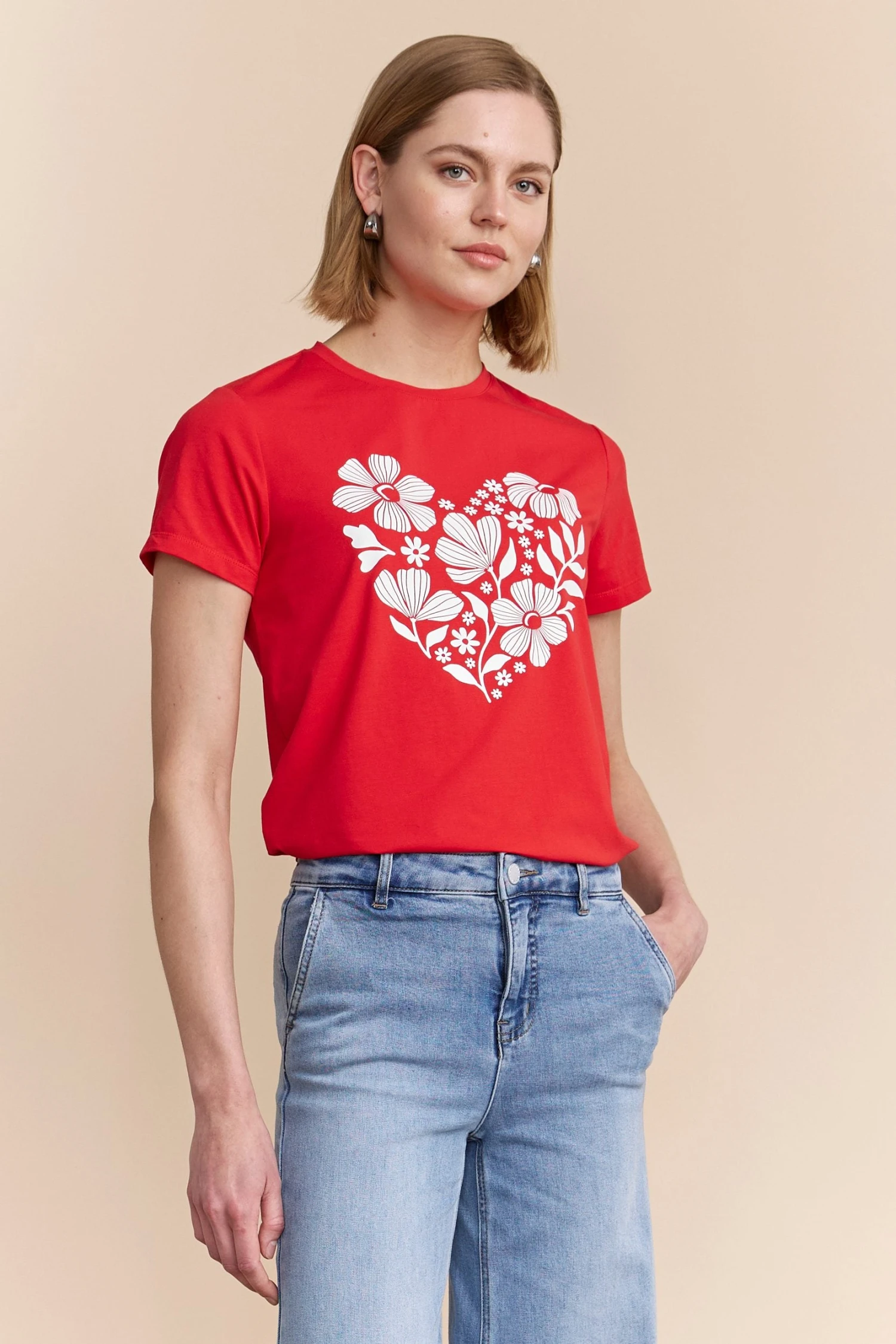Red T-shirt With A Heart