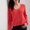 Scoop Neck Rib Sweater