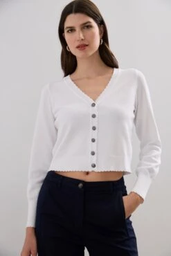 Crop Puffy Sleeve Sweater