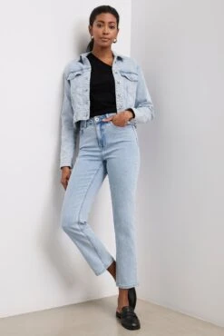 Cropped High Waisted Jeans