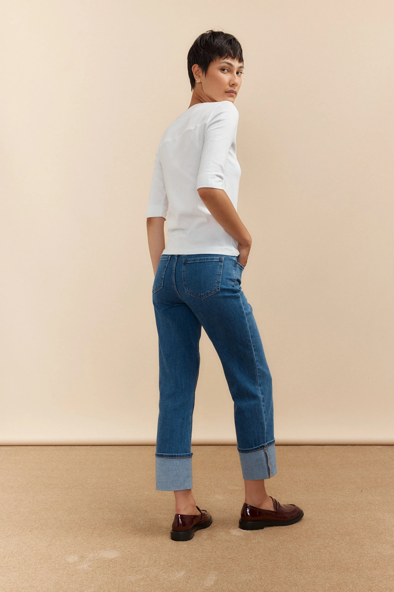 Cuffed Jeans With Urban Cut - Image 2
