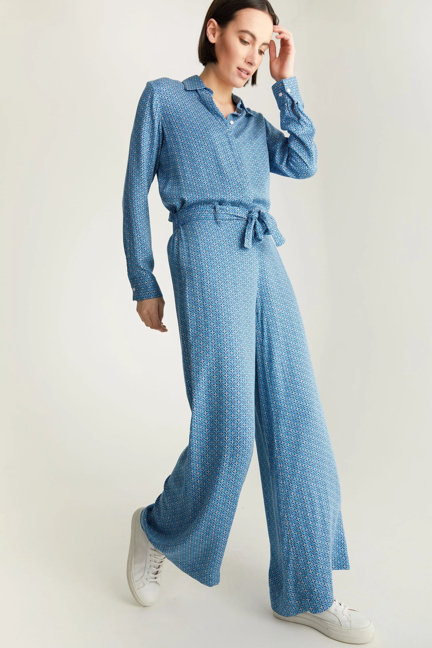 Printed Wide Leg Fluid Pant - Image 2