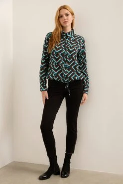 Push Up Ponte Pants With Zipper Detail