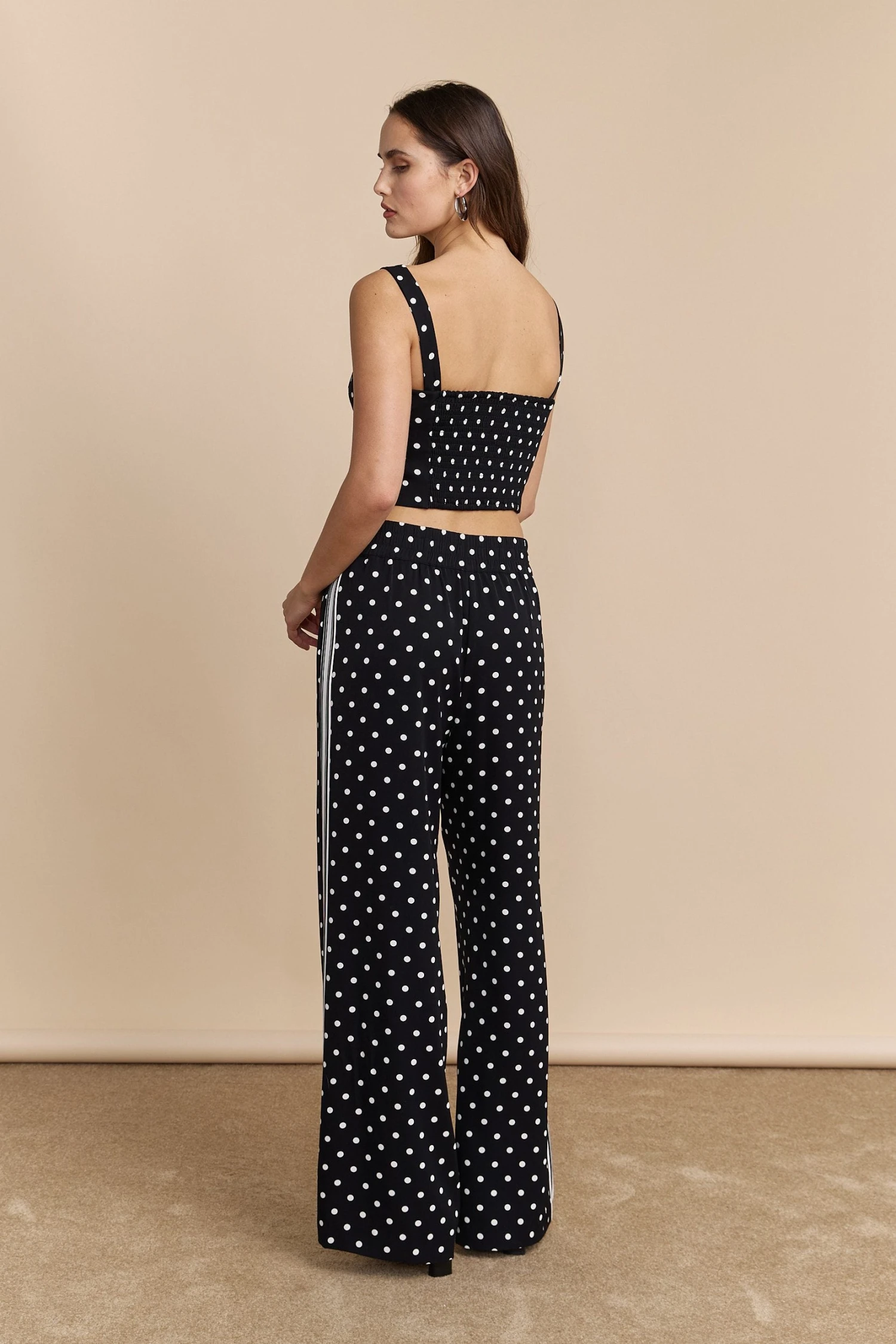 Polka Dot Wide Leg Pants - Image 3