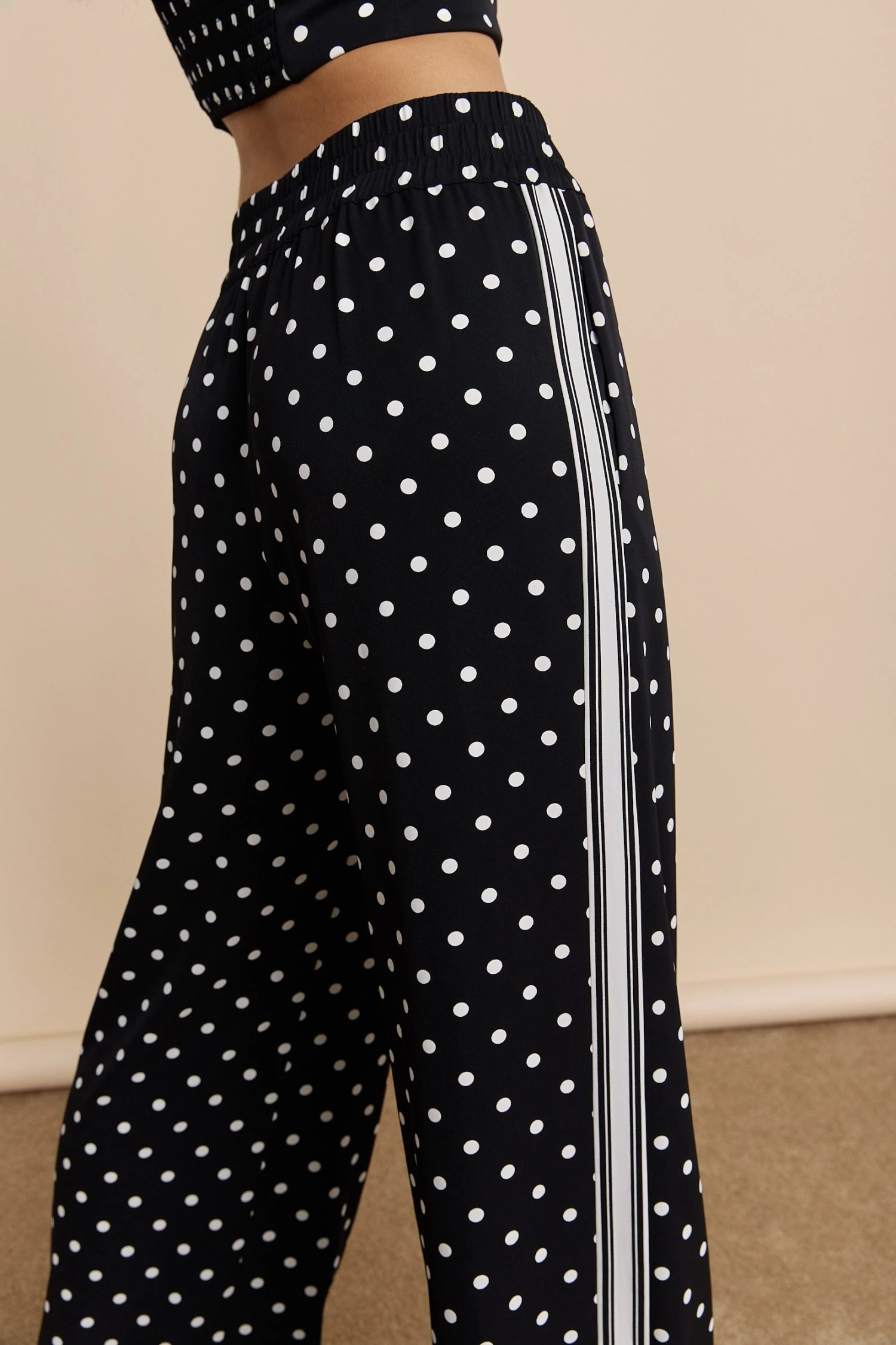 Polka Dot Wide Leg Pants - Image 4