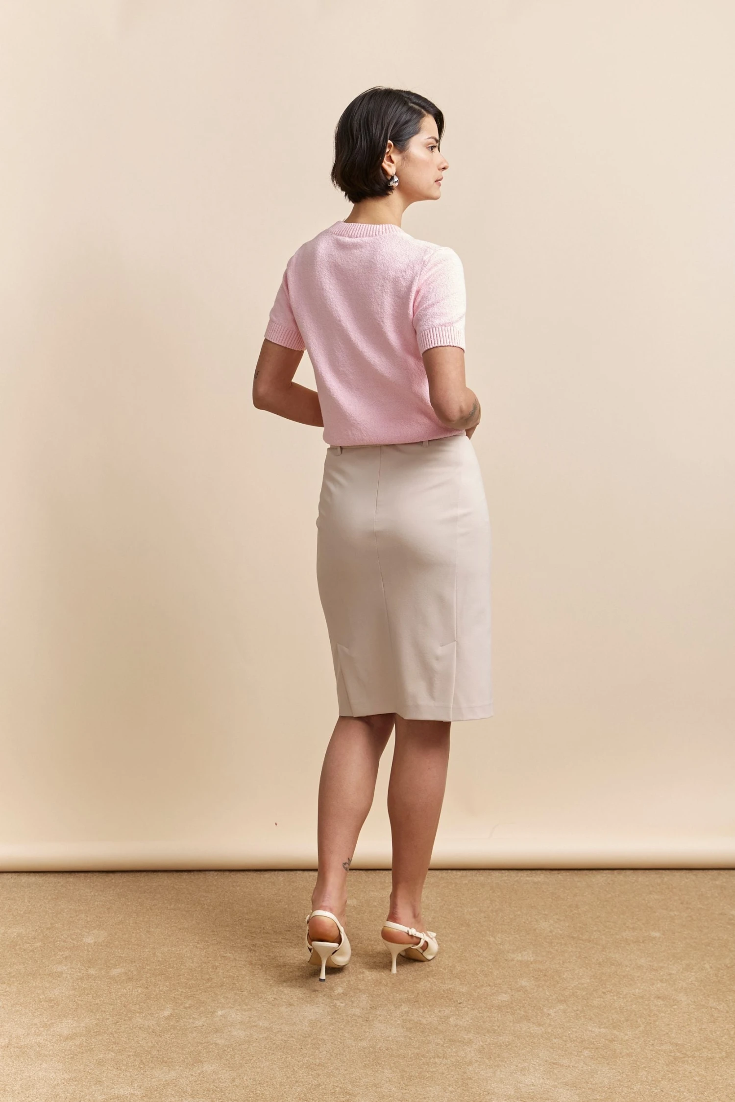 Pencil Skirt With Belt - Image 2