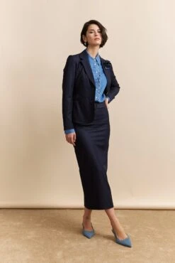 High Waist Pencil Skirt With Belt