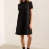 Polo Collar Swing Dress