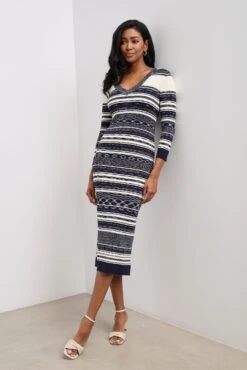 Striped Rib Dress