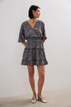 Dolman Dress With Elastic Waist