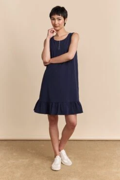 Dress With Frills And Zip