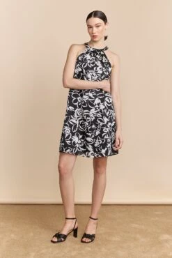 A Line Dress With Tied Back