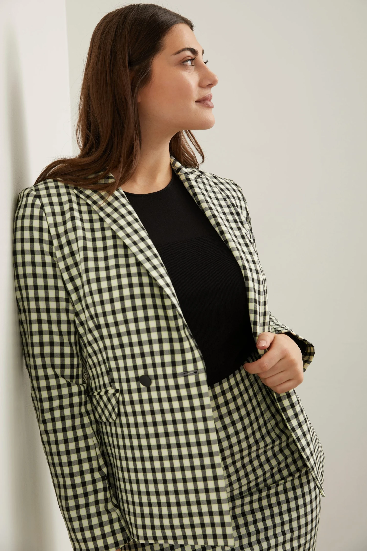 Fitted Double Breasted Blazer