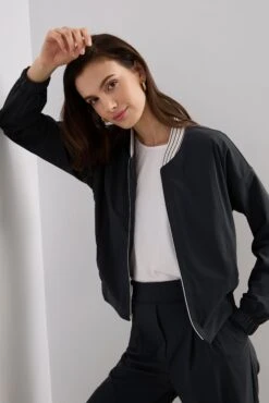 Sport Chic Bomber Jacket