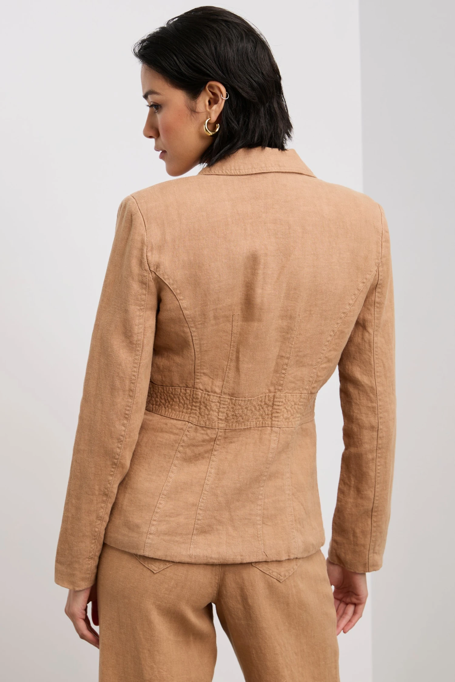 Casual Linen Blazer - Image 2