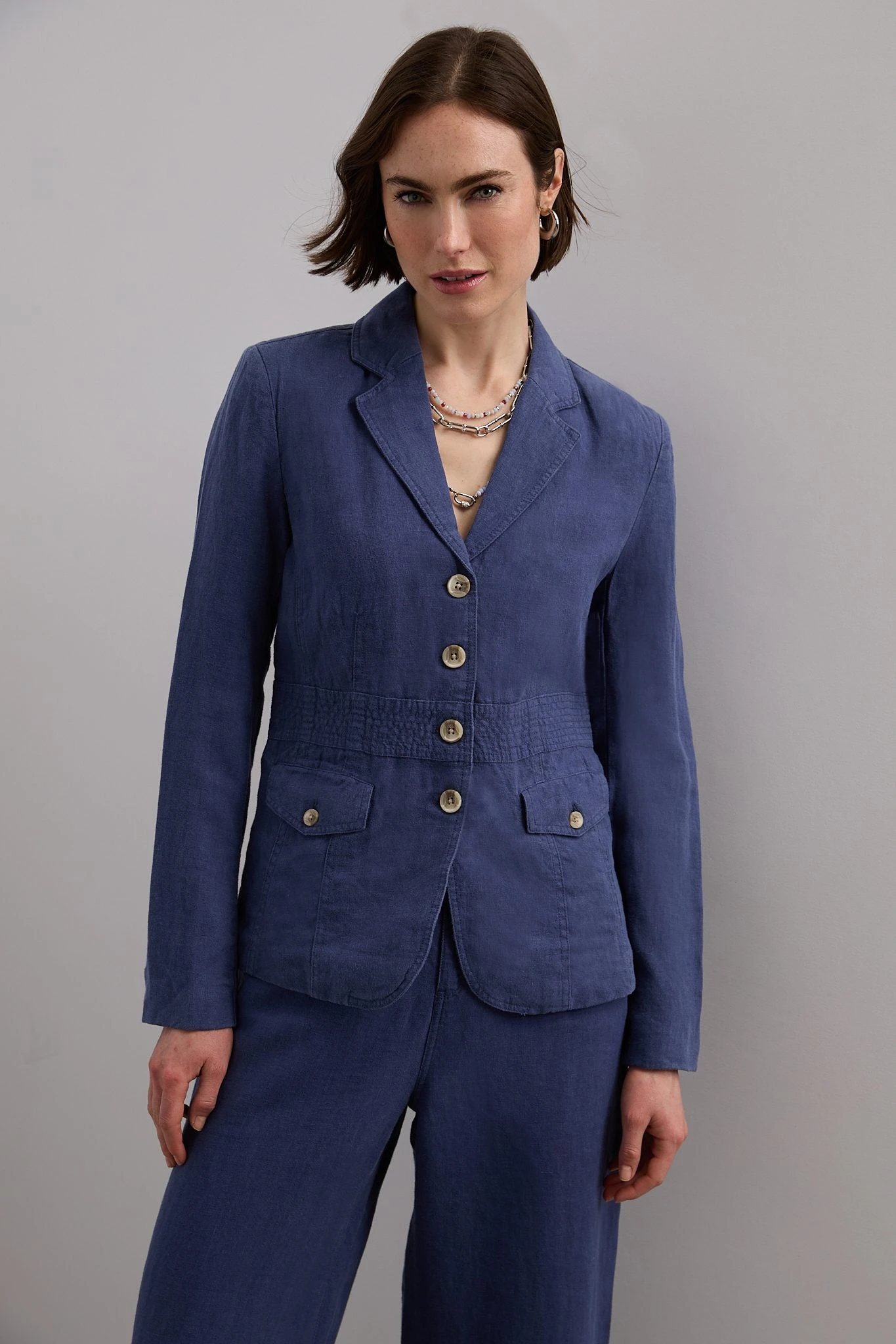Casual Linen Blazer - Image 4