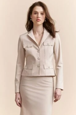 Cropped Fitted Blazer