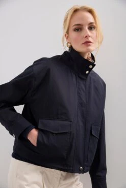 Quilted Cropped Coat