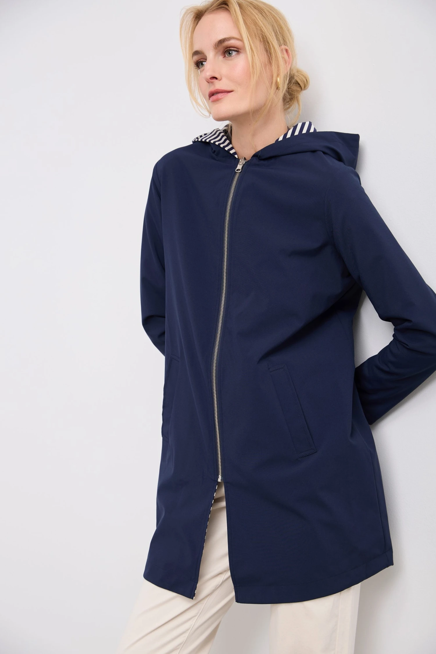 Long Reversible Coat With Hood - Image 2