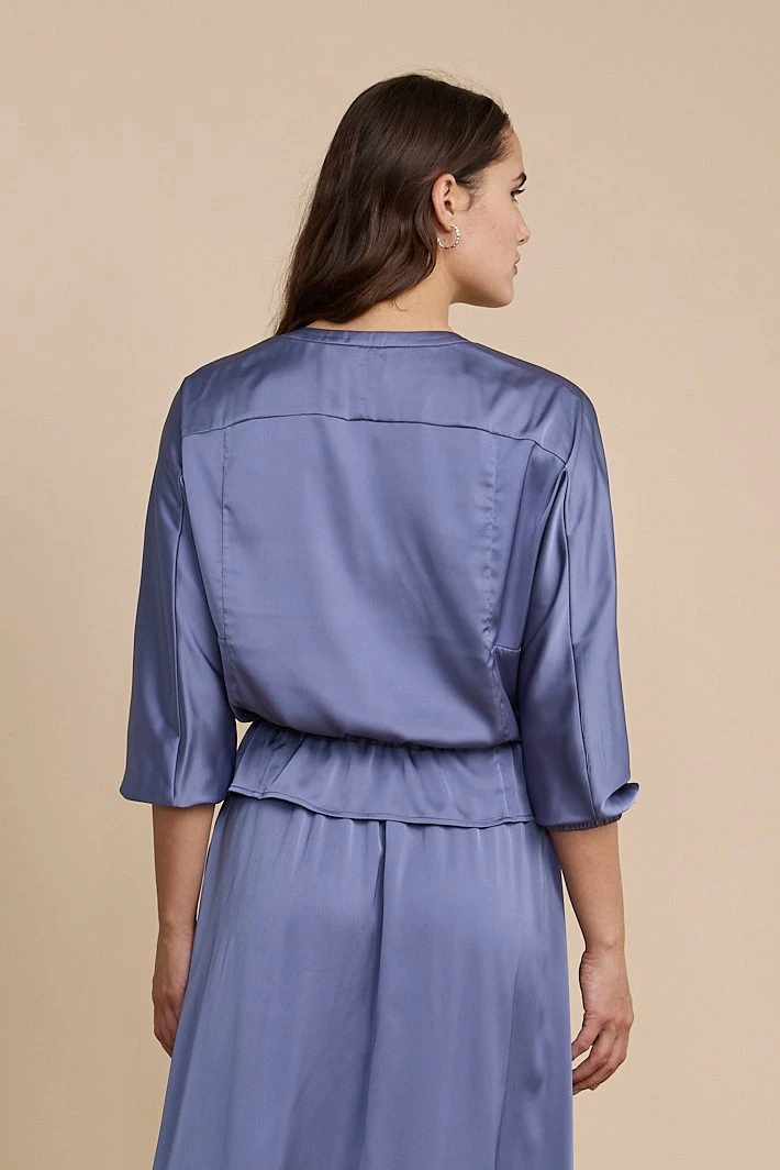 Satin Jacket With Drawstring - Image 6