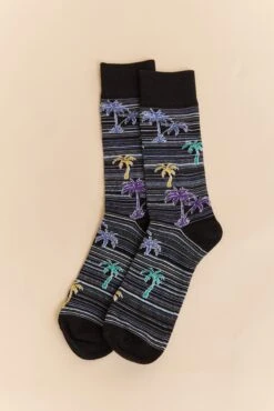 Palm Trees Pattern Socks