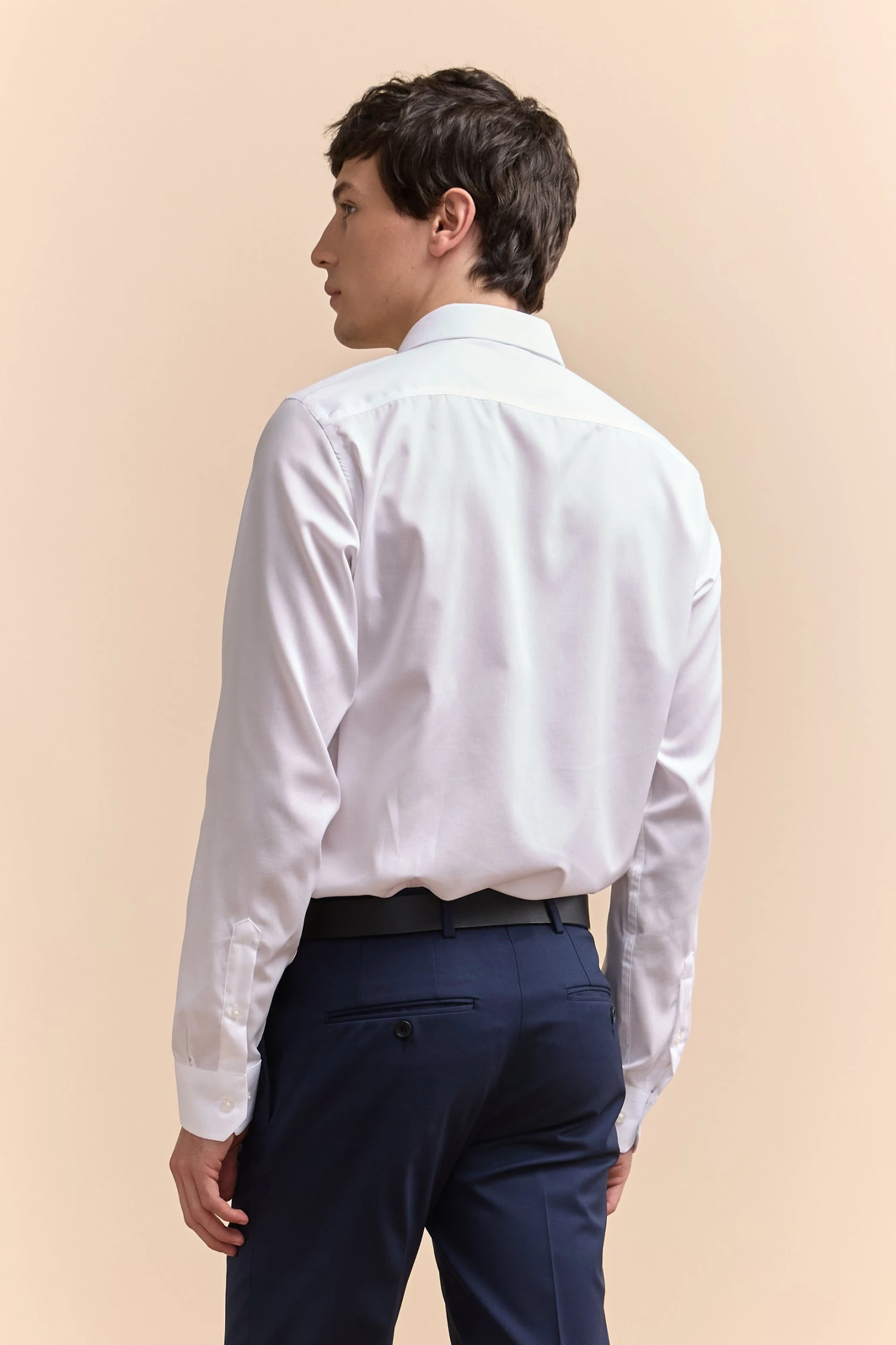 Non-iron Fitted Dobby Shirt - Image 2