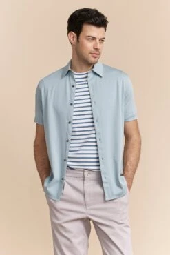 Mercerized Cotton Jersey Shirt