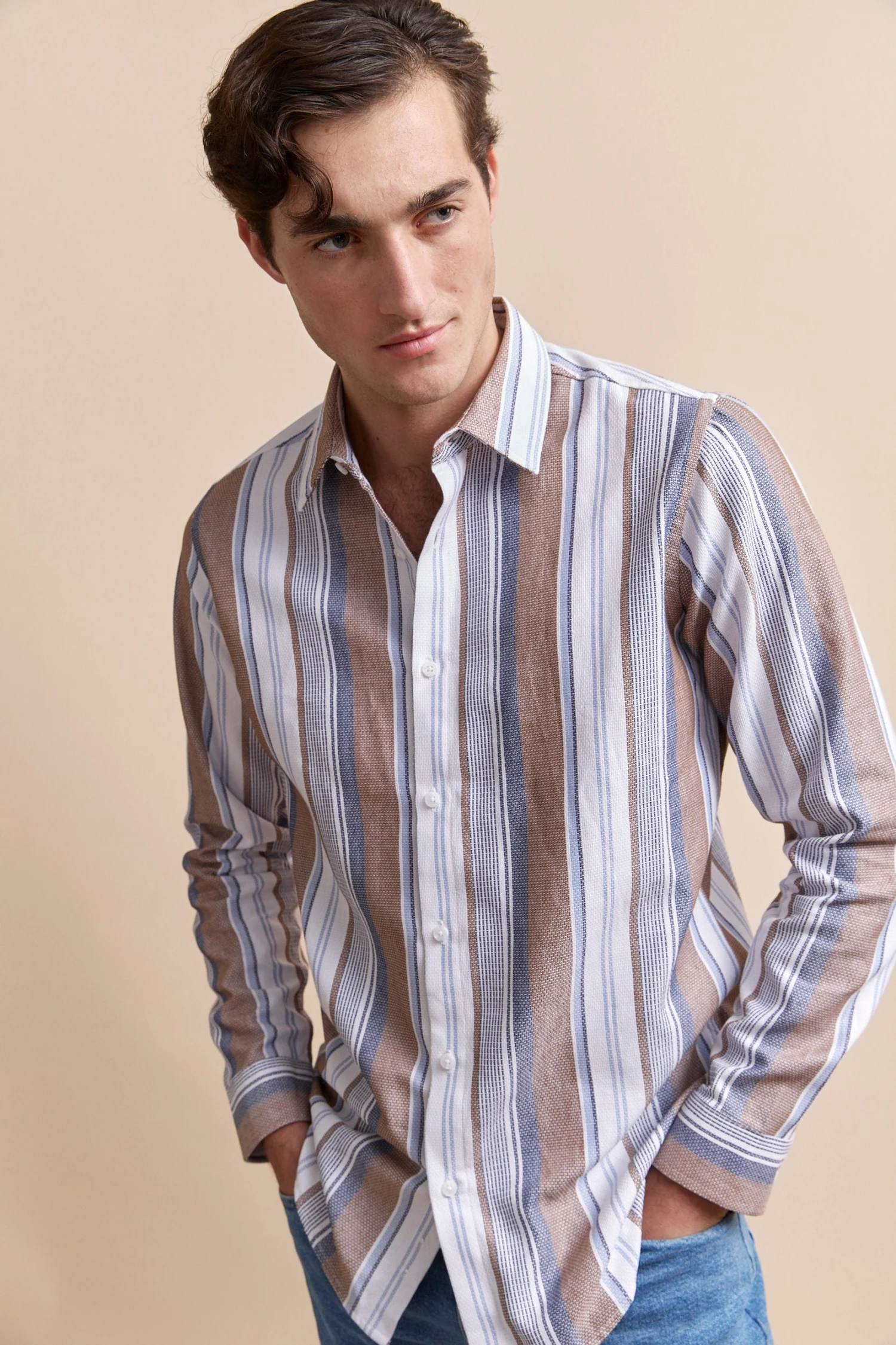 Multi Tone Striped Shirt - Image 3