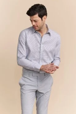 Multi Tone Non-iron Fitted Shirt
