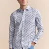Semi-fitted Floral Print Shirt