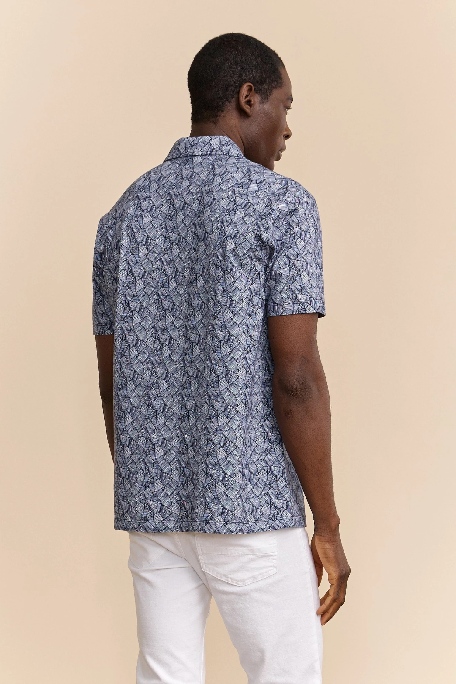 Tropical Leaves Print Shirt - Image 2