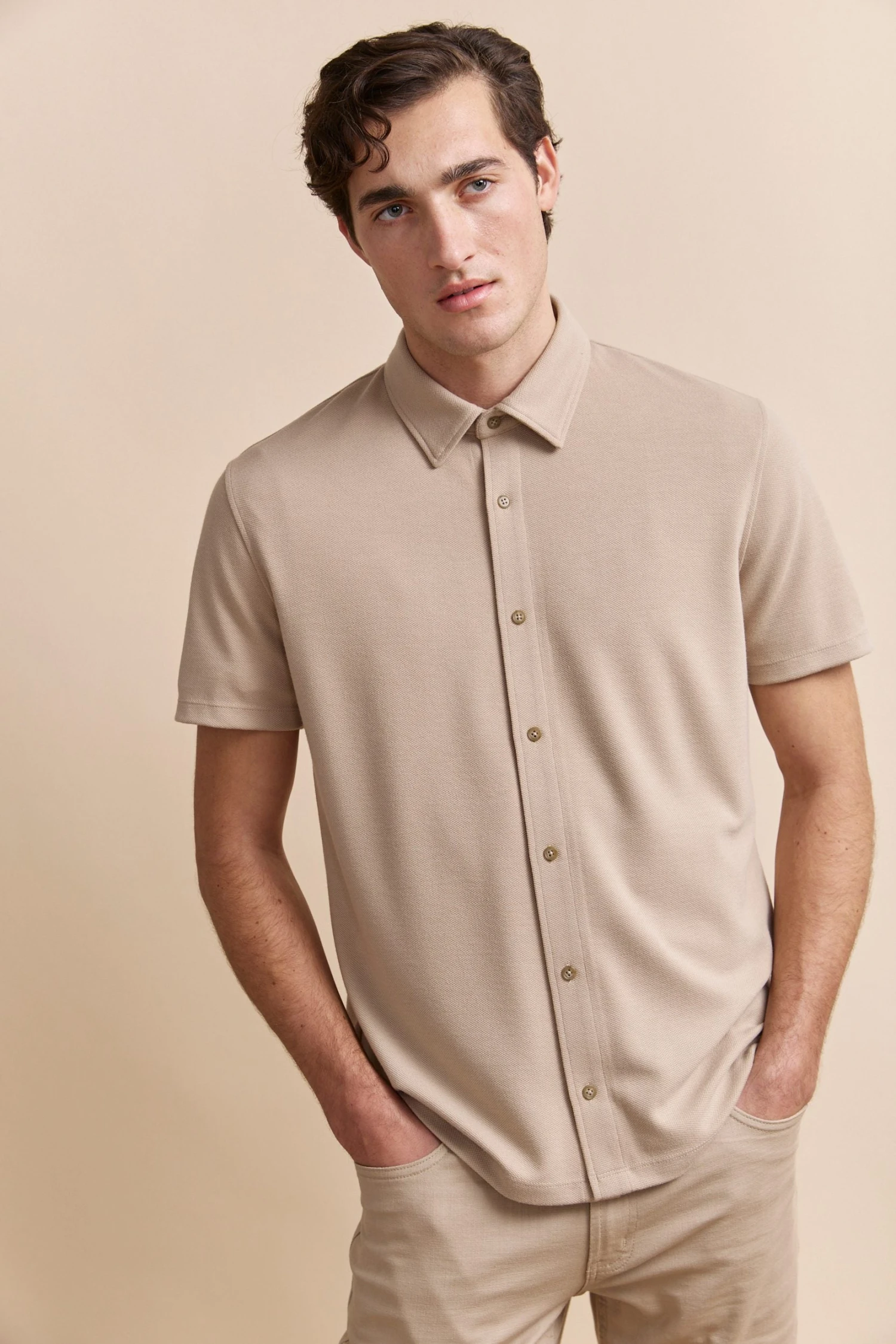 Textured Knitted Shirt