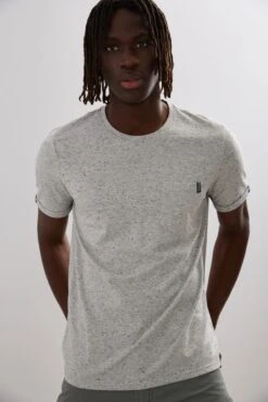 Short Sleeve Knobed Jersey T-Shirt