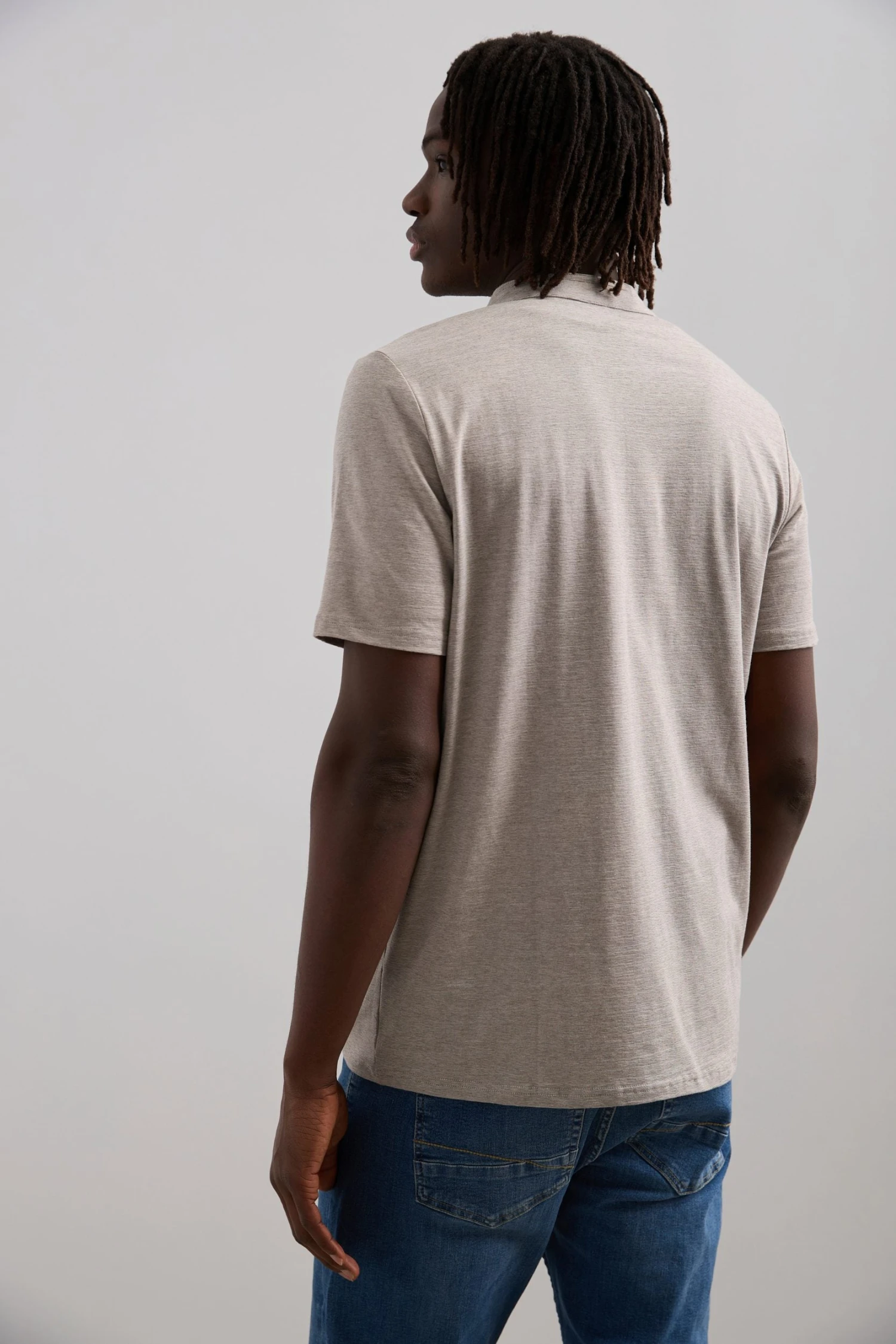Henley T-Shirt With Neck Detail - Image 4