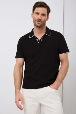 Textured Jersey Polo
