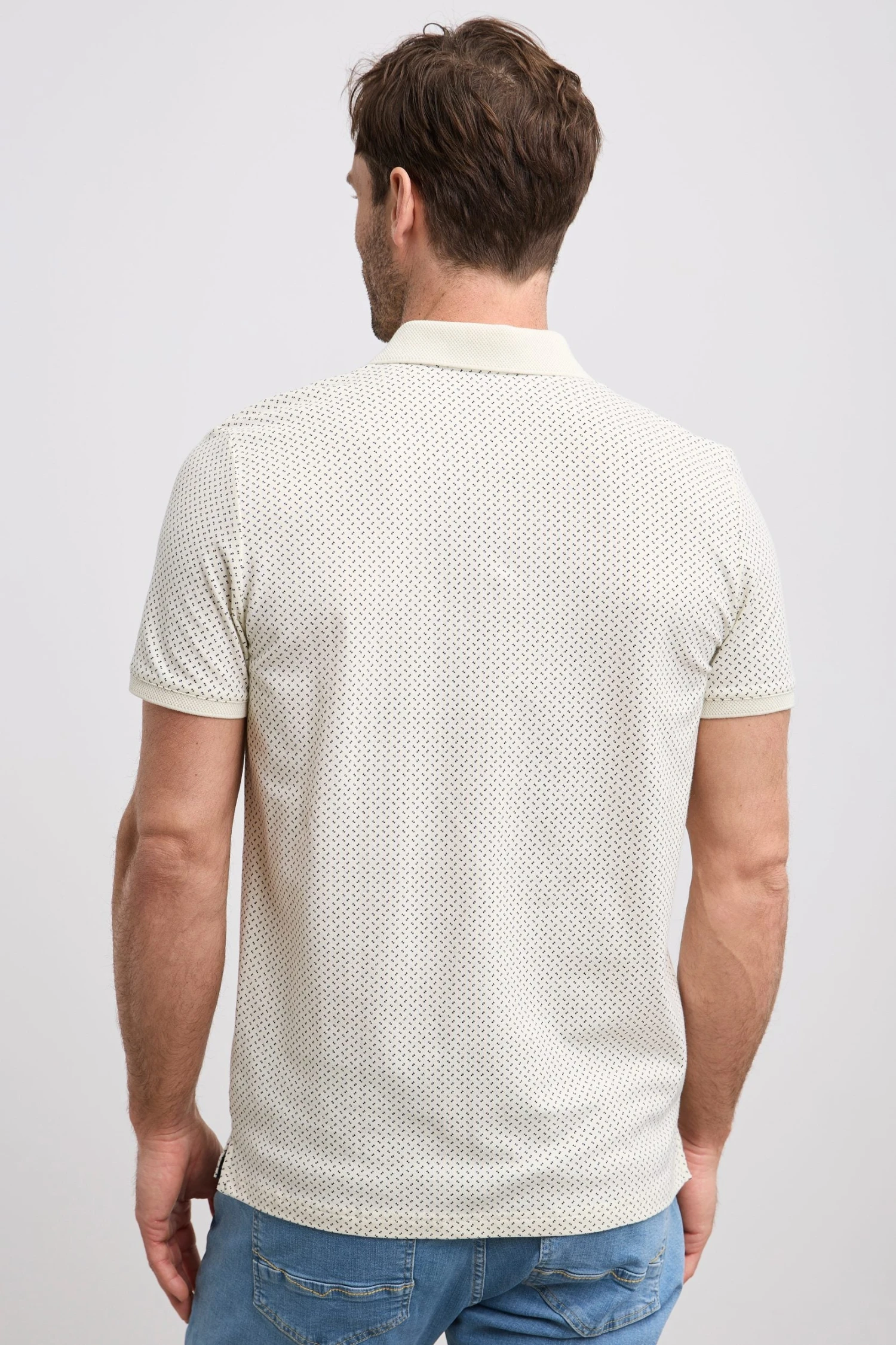 Printed Polo With Detailed Collar - Image 2