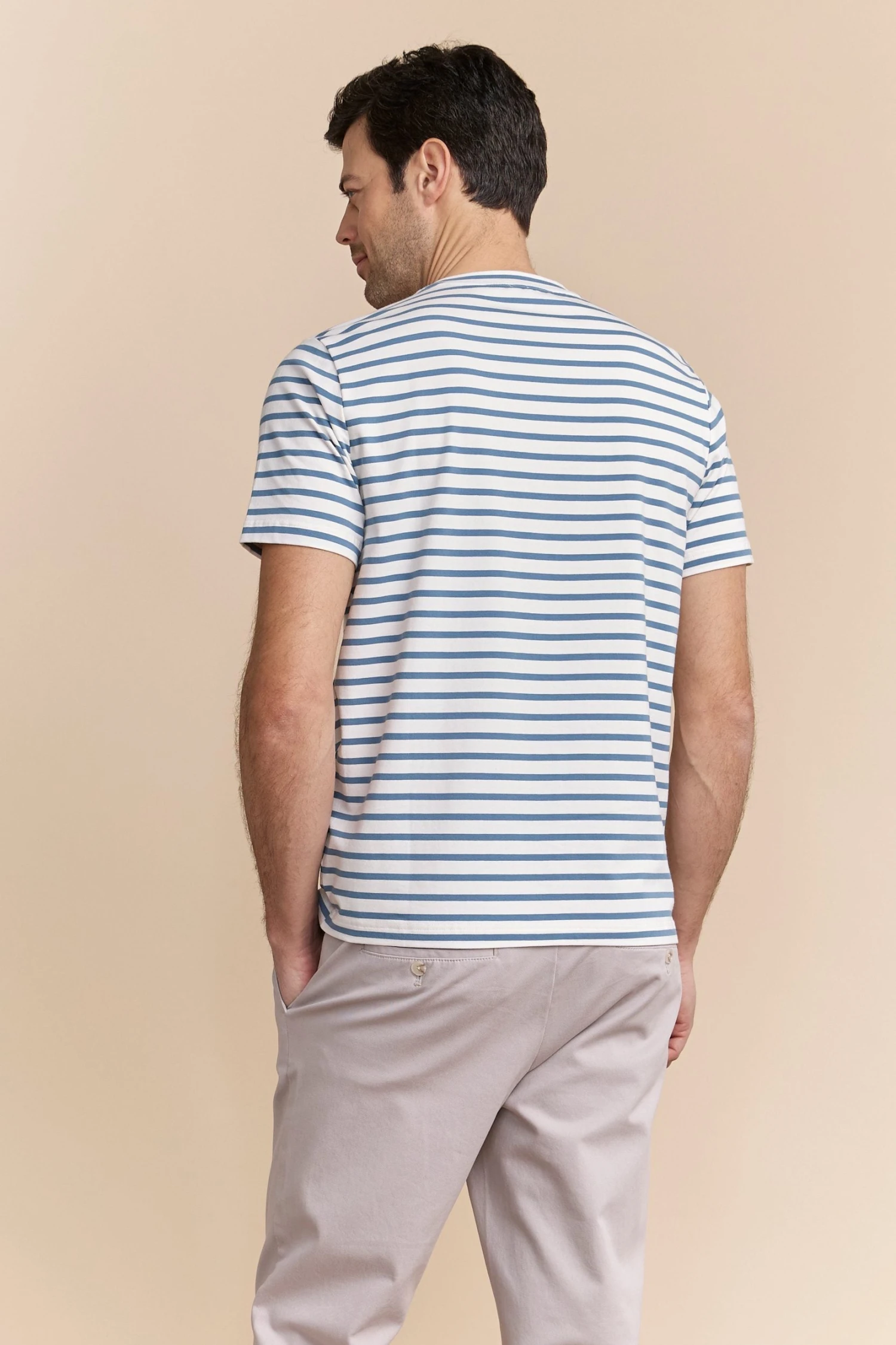 Stripe Crew Neck T-shirt - Image 2