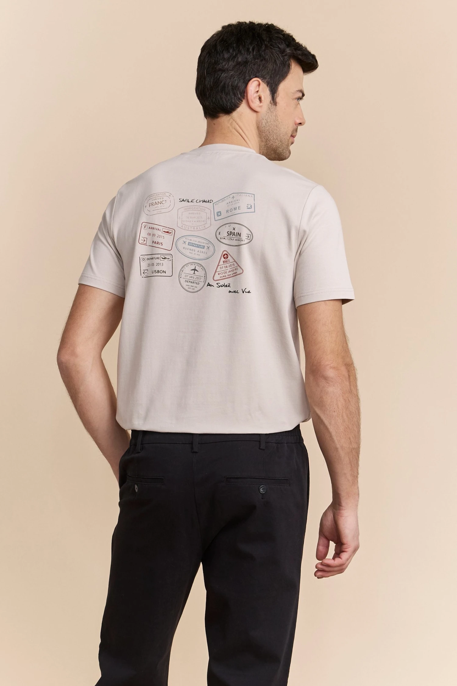 T-shirt With Prints On The Back - Image 2