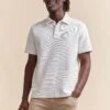 Polo With Textured Stripes