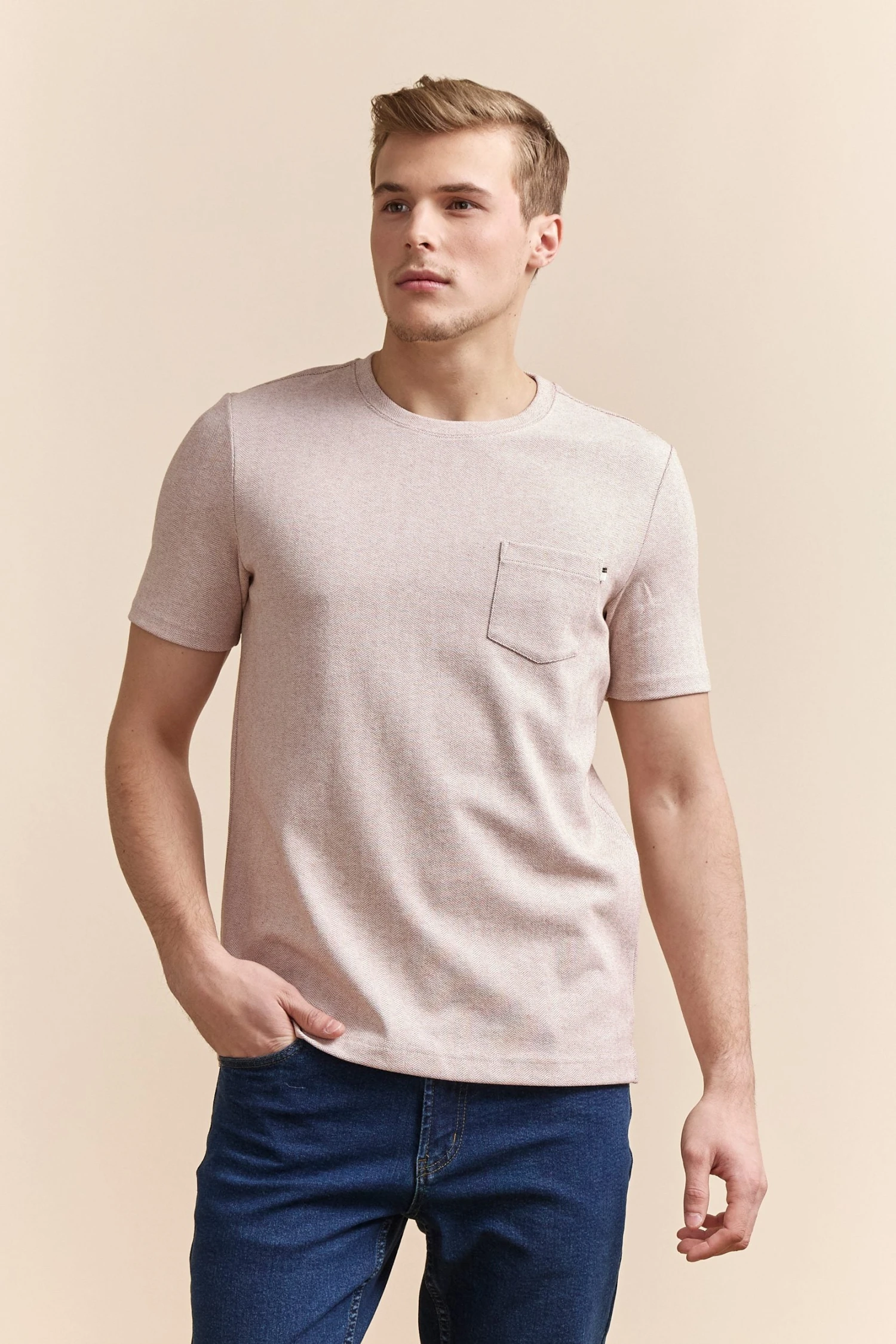 Textured T-shirt