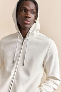 Hooded Cardigan With Zip