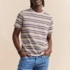 Rib Collar Striped T-shirt